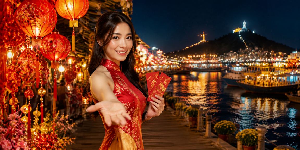 Người chơi nhận thưởng và thực hiện thanh toán tại chợ đêm Vũng Tàu